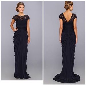 Adrianna Papell Full Length Gown Size 12 Navy
